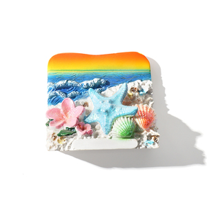 Imanes de nevera de resina 3D personalizados, imanes de nevera de playa soleada personalizados, regalos de recuerdo para turistas - Product Image 3