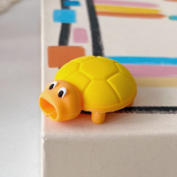 Cubierta Protectora para Cable de Carga USB con Forma de Tortuga, Diseño Animado y Lindo, Duradera y Portátil, Material de PVC con Color Personalizable