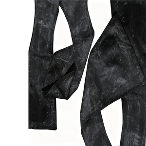 Black Crack Wax Coated Flare <b>Jeans</b> Retro Streetwear Bootcut Bottoms Men's Distressed Denim <b>Jeans</b> Men's <b>Jeans</b> Men's Wide Leg <b>Jean</b> - Product Image 4