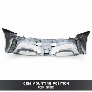 OEM Montagepositie Achterbumper Directe Passvorm Voor Ferrari SF90 Droge Koolstofvezel Hoge Sterkte Auto-onderdeel - Product Image 3