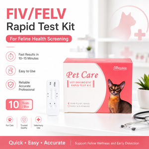 Kit de Prueba de Diagnóstico Rápido de Antígenos y Anticuerpos Combinados FIV/FeLV <span class=keywords><strong>para</strong></span> Gatos, Uso Clínico en Sangre, Suero y Plasma Felino - Product Image 1