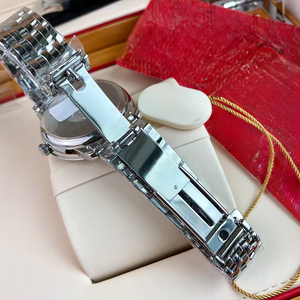 Reloj de Pulsera de Negocios para Caballero, Mecánico Automático, con Esfera de Seda Blanca de Primera Calidad, Correa de Acero 316L, Fecha, Números Romanos, Pulido - Product Image 4