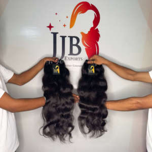 Extensión de pelo liso ondulado crudo al por mayor, paquetes de cabello humano ondulado indio sin procesar con cutícula alineada - Product Image 2