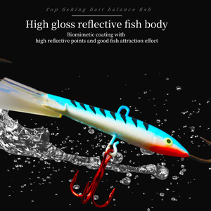 Señuelo de Pesca en Hielo, Cebo de Superficie, 83mm 18g, Metalizado, Duro, Artificial, para Pesca en Agua Dulce - Product Image 4