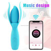APP-Fernbedienung 10 Modi IPX7 Wasserdicht Umweltfreundlich Realistisches Gefühl Silikon USB Aufladbar Gleitgel-Vibrator-Stab