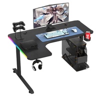 Escritorio Gaming de Pie de Alta Calidad con RGB Mesa de Ordenador Ejecutiva para Oficina en Forma de L para Esquina