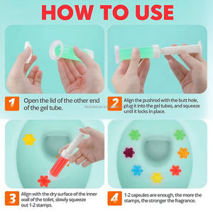 최고 판매 하이 퀄리티 사용자 정의 친환경 공기 청정기 아로마 셀프 스틱 꽃 화장실 젤 스탬프 깊은 얼룩 제거 Ifed - Product Image 4