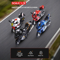 Moulé sous pression 1:18 miniature H2R Hayabusa GSX1000R R1Fireblade ornement métal modèle moto alliage modèle décoratif exposition cadeaux