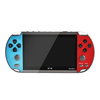 Console de jeu vidéo portable mini rechargeable en plastique ABS X20D avec double joystick 4,3 pouces, style rétro classique pour TV et arcade