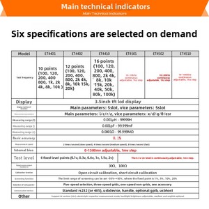 On Sale East Tester ET4401 High-Precision 0.1 Resolution 5W Desktop LCR Digital Bridge 4410/4510 Electronic Measuring Instrument - Product Image 4
