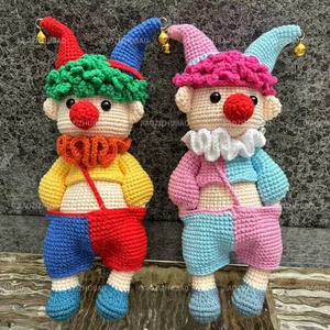 All'ingrosso fai da te pagliacci colorati tessuti a mano e personalizzabili per regalare a natale Halloween e pasqua simpatici bomboniere - Product Image 4