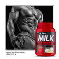 Poudre de Protéine de Lactosérum au Lait Vanillé en Gros, Complément Alimentaire pour le Fitness et le Bien-être Musculaire, Marque Privée OEM