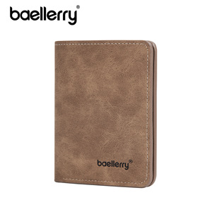 Baellerry Men's Slim <b>Wallet</b> Brown Pu Leather Driver License Card <b>Holder</b> Everyday Use - Product Image 5