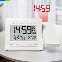 Intelligenter digitaler Projektionsuhr einstellbarer schwenkbarer Projektor LCD Zeit-Temperaturanzeige Snooze-Alarm moderner Bürobedarf Heimgebrauch