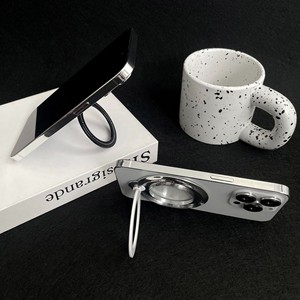 360 Degree Rotating Ring Holder For IPhone Desk Stand With Back Sticker Foldable Phone Support In Multiple Colors - Product Image 4