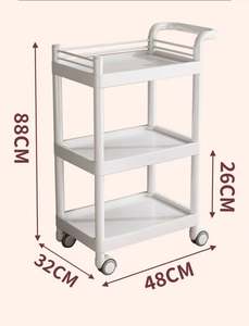 Carrito de metal de fábrica para peluquería y salón de belleza Carrito de herramientas de barbería multifunción para hoteles Baños y supermercados - Product Image 6