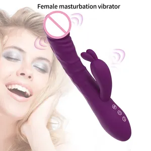 Vibromasseurs lapin gode vagin G Spot Clitoris mamelon double stimulateur masseur jouets sexuels pour femmes adultes 18 masturbateurs féminins