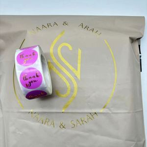 Custom <b>Waterproof</b> Metallic Gold Logo Biodegradable Poly Self-adhesive Mailer Bags for Shoes Packaging - Product Image 2