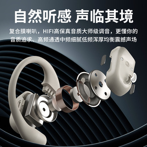 TS17 <b>Bluetooth</b> Earphones Hang-On Style BT 5.4 Chip Long Battery Life Sports Running Waterproof Touch Control - Product Image 3