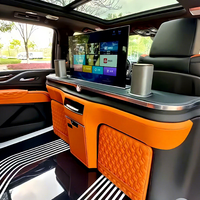 Kit d'accessoires de conversion pour camping-car : Réfrigérateur à compresseur en plastique avec cloison arrière confortable, Modèle 1, pour intérieur de camping-car de luxe et de fourgon professionnel