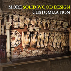 Armadio su Misura Stile Americano per Camera da Letto, Libreria Vintage per Villa, Cabina Armadio in Legno Massello con Vetro Intagliato Grande - Product Image 5