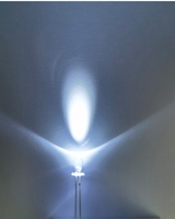 Offre Spéciale : Diode LED Blanche 5mm avec Lentille Transparente, Pied Long, Lumière Clignotante pour Enseignes, Haute Intensité Lumineuse 10000-20000K