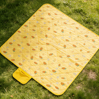 Tapis de sol imperméable, résistant à l'humidité, antidérapant, en tissu Oxford résistant à l'usure, pour tente, camping, plage, pique-nique, avec logo