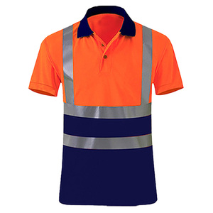 All'ingrosso estate traspirante multicolore asciugatura rapida su misura Polo fluorescente riflettente per il lavoro di notte - Product Image 5