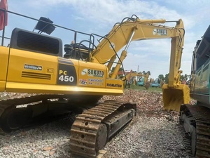 Excavatrice Komatsu PC450 d'occasion du Japon à vendre à prix avantageux, moteur Cummins d'origine, pompe PLC, boîte de vitesses, moteur à engrenages inclus pour la vidéo - Product Image 6