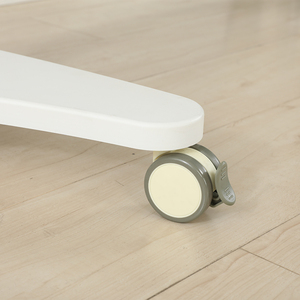 Carro de ordenador portátil ajustable plegable con Control de altura neumático ADA con ruedas, escritorio de ordenador móvil para oficina en casa, ruedas móviles - Product Image 6