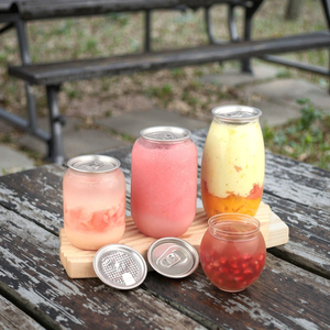 Vasos de Plástico PET Transparentes Personalizados de 330 ml y 500 ml, Latas Vacías Transparentes para Jugo, Café, Bebidas, Refrescos, Máquina Selladora - Product Image 6