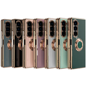 Funda de teléfono de TPU suave chapado en oro brillante para <span class=keywords><strong>Samsung</strong></span> <span class=keywords><strong>Galaxy</strong></span> <span class=keywords><strong>Z</strong></span> Fold 7 <span class=keywords><strong>Flip</strong></span> 6 5 4 <span class=keywords><strong>3</strong></span> - Product Image 1