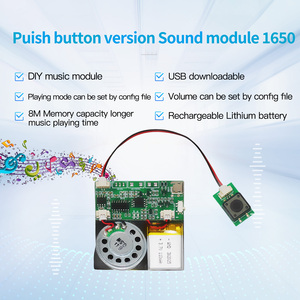 Module sonore PCB enregistrable MP3 8M avec téléchargement USB pour cartes de vœux de Noël/Nouvel An, haut-parleur à piles au lithium - Product Image 4