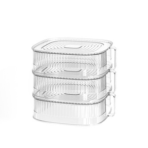 Food Storage Container Stackable Cylinder Flip Top Lid Kitchen Use - Product Image 5