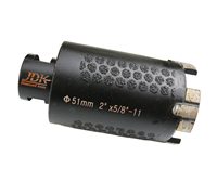 Broca de Diamante JDK, Sierra Perforadora de Diamante con Rosca 5/8-11 para Perforar Granito, Mármol, Bloques de Piedra Sólida y Hormigón Reforzado