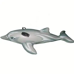 고품질 팽창식 돌고래 라이더 수영 수영장 큰 동물성 부유물 탐 장난감