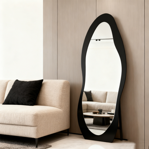 Gương đứng toàn thân hiện đại, kích thước lớn, gương soi toàn thân cỡ lớn, gương đứng gắn sàn, gương đứng cho hành lang, kiểu vòm - Product Image 3