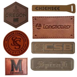 Manufacturer Custom Sublimation Denim Jeans Leather Label Jacket Patch Washable <strong>Brand</strong> Logo Leather Patches for Denims Garment - Product Image 1