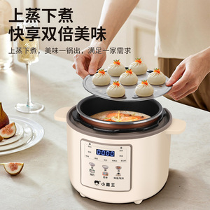 Autocuiseur Électrique Xiaobawang 3L, Cuiseur à Riz Multifonctionnel pour la Maison avec Minuteur Intelligent et Fonctionnalité de Préréglage - Product Image 4