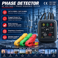 Detector de Línea Eléctrica ETCR EM1000D, 70-1000V CA, Detección de Fase Positiva y Inversa, Indicador de Secuencia de Fase sin Contacto