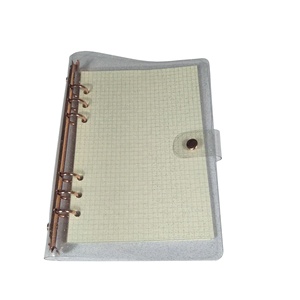A5 <strong>A6</strong> Spiral PVC Transparent <strong>Notebook</strong> <strong>Diary</strong> Cover Gold and Rose Gold 6 Holes - Product Image 4