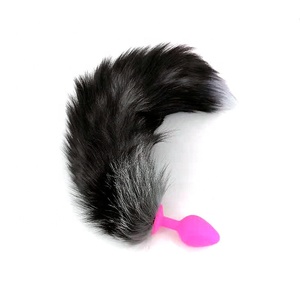 Jouets sexuels en vraie fourrure de renard pour femmes, queue de chat, <span class=keywords><strong>Plug</strong></span> Anal, jouets sexuels, Silicone, pour adultes - Product Image 3