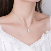 Collier pendentif en argent sterling 925 avec moissanite de couleur VVS pour femme Nabest, collier d'anniversaire de mariage, fournisseur de bijoux personnalisés