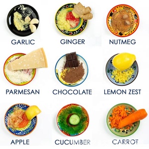 Presse-ail en céramique portable et râpe à <span class=keywords><strong>gingembre</strong></span> Outil de cuisine pour hacher et broyer les fruits, légumes et ail - Product Image 2