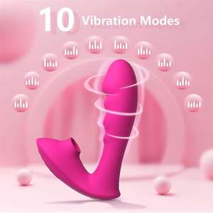 10-Mode <span class=keywords><strong>Silicone</strong></span> G-Spot vibratore con Clit stimolatore impermeabile USB ricaricabile per adulti Sex Toy per le donne - Product Image 3