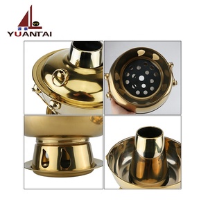 หม้อสแตนเลสสำหรับทำต้มยำกุ้ง แบบใช้ถ่านพร้อมปล่องควัน - Product Image 5
