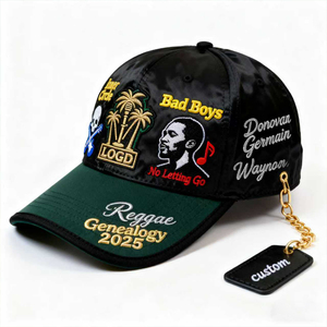 <span class=keywords><strong>Gorra</strong></span> de béisbol <span class=keywords><strong>Bob</strong></span> <span class=keywords><strong>Marley</strong></span> bordada personalizada-Sombrero temático Reggae Music Festival para venta al por menor/venta al por mayor Pequeño MOQ aceptable - Product Image 2