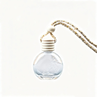 Bouteille vide de parfum pour voiture, diffuseur rond de 15 ml, pendentif décoratif, désodorisant pour voiture, vente en gros