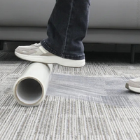 Logo personnalisé Film PE extensible translucide étanche à la poussière Couverture de tapis de protection souple pour l'emballage de palettes