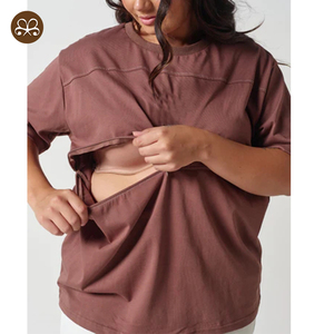 T-<span class=keywords><strong>shirt</strong></span> personnalisé MAMA's coupe décontractée en coton pour l'<span class=keywords><strong>allaitement</strong></span>, la maternité et l'<span class=keywords><strong>allaitement</strong></span> - Product Image 2